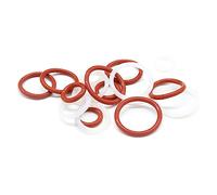 ApuaVireo&Co 10pcs Red/White VMQ Silicone O Ring CS 2.4mm OD 6~100mm FoodGrade Waterproof Washer Rubber Insulated O Shape Seal Gasket(White,OD 22MM CS 2.4MM-CS 2.4MM)