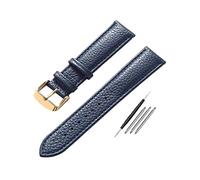 ApuaVireo&Co 13/14/15/16/17/18/19/20/21/22 mm Colourful Lychee Grain Genuine Leather Strap for Men and Women, Skin-friendly Watch Strap(Apple Green-Silver,20mm)