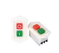 ApuaVireo&Co 1PCS LC3-5 LC3-10 Start Stop Push Button Switch on/Off 10A/380V Table Drill Grinder Cutting Machine Switch(Lc3-5)