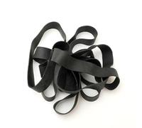 ApuaVireo&Co 20pcs Elastic Rubber Band, Office Supply Rubber Bands Width 1cm, Dia 7.5cm Extra Large Wide Black Elastic Rubber Bands