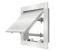 ApuaVireo&Co Access Panel for Drywall Ceiling, Push to Open Access Hole Door, Wall Access Doors Stainless Steel Concealed Magnetic Attic Inspection Hatch(4x4in/10x10cm)