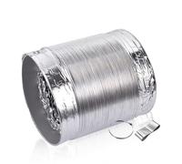 ApuaVireo&Co Aluminium Ducting,Insulation Exhaust Vent Pipe,Flexible Air Aluminum Foil,Adjustable Hose for Dryers, Circulation Tube(3.0m 150mm)