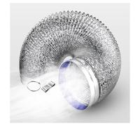 ApuaVireo&Co Aluminum Exhaust Vent Pipe,Flexible Hose for Dryer Venting,Air Circulation Duct for Systems,Airflow Tube,Silver(3.0m 160mm)