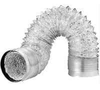 ApuaVireo&Co Aluminum Exhaust Vent Pipe, Hose for Home Dryer Venting,Flexible Air Duct for Systems,Ventilation Tube(3.0m 80mm)
