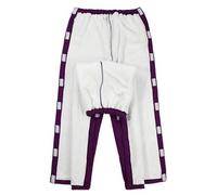 ApuaVireo&Co Bedridden Patient Clothing Thicken Cotton Nursing Suit Post Shoulder Surgery Recovery Shirts Tear Away Pants(Purple Pants,XXL)