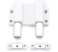 ApuaVireo&Co Button Lock, Push Button Lock,Trailer Paddle,Caravan Door Lock, Cabinet Door Touch Heavy Duty 2 Pack to Open(Dw)
