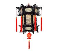ApuaVireo&Co Exquisite Chinese Party Decorations, Walking Lanterns with Tassels, Rotatable Palace Lamp for Chinese New Year, Spring Festival(B,17in)