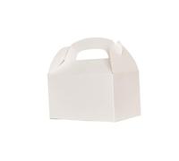 ApuaVireo&Co Favour Boxes 24pcs Hand-held Cake Box Packaging, Party Baking Supplies, Holiday(White)