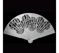 ApuaVireo&Co Full Metal Hand Held Fan, Stainless Steel Folding Fan, Kungfu Metal Hand-folded Handmade Fan, A30