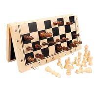 ApuaVireo&Co Games International Chess Wooden Magnetic Foldable Set Board Game With Portable Interior Storage For Beginners And Adults(39cm)