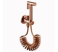 ApuaVireo&Co Handheld Toilet Bidet Sprayer,Rose Gold Multi Function Spray Gun Handheld Bidet Toilet Sprayer Jet Sprayer Kit(Spring Hose)