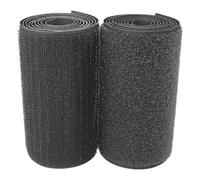 ApuaVireo&Co Hook and Loop Tape, 100 mm No Self AdhesiveNylon Fabric Fastener,2 Yards/Pair(Dark Grey)