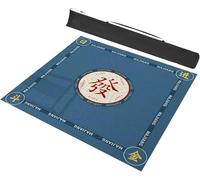 ApuaVireo&Co Mahjong Game Mat Blue Multiple Sizes For Poker Domino(27.6x27.6inch/70x70cm)