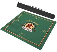 ApuaVireo&Co Mahjong Table Mat With Wind Positioning Green Multiple Sizes(Grün,39.4x39.4inch/100x100cm)