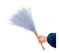 ApuaVireo&Co Pampas Grass Large 10Pcs 55cm Fluffy Pampas Grass Decor Flower Fake Plant Reed Simulated Wedding Party Home Decoration Artificial Flowers(D)