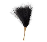 ApuaVireo&Co Pampas Grass Large 55CM 10PCS Fluffy Pampas Grass Boho Decor Flower Fake Plant Reed Simulated Wedding Party Home Decoration Artificial Flowers(Black)