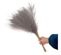 ApuaVireo&Co Pampas Grass Large 55CM 5/10/20PCS Fluffy Pampas Grass Decor Flower Fake Plant Reed Simulated Wedding Party Home Decoration Artificial Flowers(Beige,10pcs)