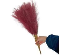 ApuaVireo&Co Pampas Grass Large 55CM 5/10/20PCS Fluffy Pampas Grass Decor Flower Fake Plant Reed Simulated Wedding Party Home Decoration Artificial Flowers(Purple,20PCS)