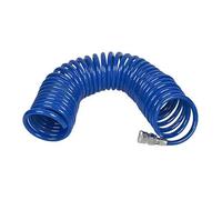 ApuaVireo&Co plumbify Store 9m 29.5Ft Polyurethane PU Recoil Pneumatic Spiral Hose Tube 10mmx6.5mm Blue