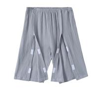 ApuaVireo&Co Post Shoulder Surgery Shirts for Men Tear Away Pants Full Open Bedridden Patient Clothing(Grey Pants,M)