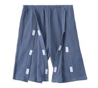 ApuaVireo&Co Post Shoulder Surgery Shirts for Men Tear Away Pants Full Open Bedridden Patient Clothing(Blue a Pants,XL)