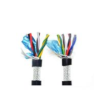 ApuaVireo&Co Screened Pure Copper Core Cable, RVSP Insulated 485 Comm Signal Wire 1 Meter Pure Copper TP Shielded 16-22AWG 2/4/6/8 Core(8 Core 22awg 0.3mm)