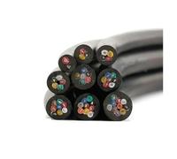 ApuaVireo&Co Screened Pure Copper Core Cable, UL2464 PVC Multi-Core Shielded Signal Control Cable 2-10 Core 10M 18-28 AWG Black(3 Core black,10M 18 AWG)