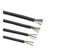 ApuaVireo&Co Screened Pure Copper Core Cable, UL2464 Twisted Pair Shielded Audio Signal Control Cable 22-26AWG 2-8 Cores 5-10M Black(24awg,5 METERS 3)