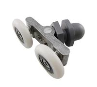 ApuaVireo&Co Shower Door Rollers 1pcs 19/23/25/27mm Glass Sliding Door Swinging Double Wheel Pulley Bearing Rollers Runners Wheels for Shower Cabin Accessories Shower Door Wheels(23mm)