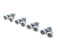 ApuaVireo&Co Shower Door Rollers 4pcs-8pcs/set 23mm 25mm Sliding Shower Cabin Accessories Glass Door Bearing Roller Pulley Runner Double Swaying Pop Up Hardware Shower Door Wheels(4pcs,19MM-6MM)
