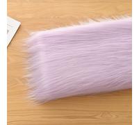 ApuaVireo&Co Soft Faux Fur Fabric Long Pile 12cm Artificial Fur Material for Costumes Upholstery Plush Projects Handmade Cosplay Costume(18 Light Purple)