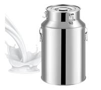 ApuaVireo&Co Stainless Milk Bucket 201 Stainless Milk Bucket Airtight Storage Milk Cans Milk Pail Oil Tea Tank with Silicone Sealed Lid 76L/88L/100L(88L)