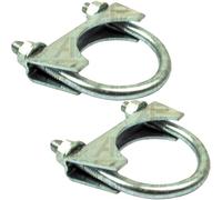 APUK 2x Exhaust Silencer Clamp 45mm M8 x 1.25mm Replacement for Ford David Brown Case IH Tractor