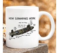 Apular How Submarines Work Novelty Coffee Mug Gifts For Veteran Soldier Him Her Girl Friend Family Friend On Birthday Xmas Thanksgiving