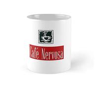 Apular Novelty Ceramic Coffee Mug Cafe Nervosa Funny Mug Anniversary Birthday Christmas Gifts Tea Cups Home Decor, 11 Oz