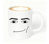 Apular Novelty Ceramic Coffee Mug Man FACE Funny Mug Anniversary Birthday Christmas Gifts Tea Cup, 11 Oz