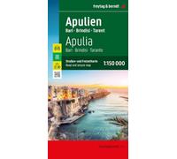 Apulia: Bari Brindisi, Taranto Road and Leisure Map