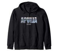 Apulia Prefecture Italy City Puglia Vintage Design Zip Hoodie