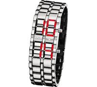 APUS Zeta Silver-Red LED Watch for Him Design Highlight