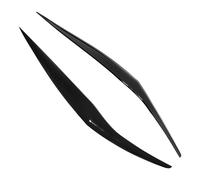 Aputoxz 1 Pair Front Headlight Eyebrow Eyelid Trim Eye Lid Cover Decoration Styling Pair Stickers for Ford Fiesta 2013 2014 2015 2016 Black Eyebrows Car Exterior Accessories