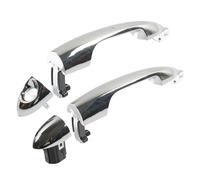 Aputoxz 1 Pair Left Right Front Rear Exterior Door Handle for Alfa Romeo, Chrome Plated, OE#156099954 156099955, Direct Replacement