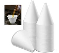 Aputoxz 120Pcs Disposable Engine Oil Paper Funnels for Motor Oil- Automotive Car Fuel Funnels Dispenser for Water, Engine Oil, Gas, Coolant