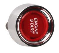 Aputoxz 12V 50A Engine Start Button Switch, Illuminated Push to Start Switch with Red LED, High Current Starter Ignition Button with Ring Terminal Screw Posts