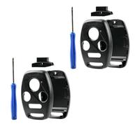Aputoxz 2 Pack Key Fob Keyless Entry Remote Shell Case & Pad Cutting NOT Required - fits for HONDA 2003-2012 Accord / 2006-2013 Civic EX / 2009-2015 Pilot /2005-2006 CR-V