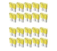 Aputoxz 20-Piece 20A Automotive Blade Fuses ATO/APR/ATS 32V for 12V/24V Replacement Fuse for Car RV, SUV, Truck, Boat