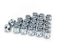 Aputoxz 24PCS M14x1.5 Open End Acorn Bulge Lug Nuts, Zinc Finish Wheel Nuts for Truck/Tuner Aftermarket Rims, 3/4” Hex 60 Degree Conical Seat, Cold Forged Steel, 21mm Long