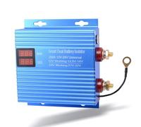 Aputoxz 250A Dual Battery Isolator 12V/24V Universal VSR Voltage Sensitive Relay with LCD Display - Intelligent Split Charge Relay for Cars, Trucks, RVs & Off-Road Vehicles（Blue）