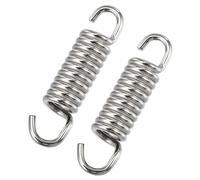 Aputoxz 2Pcs Motorcycles Universal Exhaust Pipe Spring 43mm 1.69" Stainless Steel Exhaust Pipe Spring Hook Modified Accessory for Motorcycle