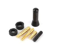 AputoXz 3.5cm Mini Car Aerial Antenna, Universal Carbon Fiber Short Stubby Bee Sting Aerial Replacement with Screws and Rubber Rings for Most Car