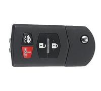 Aputoxz 4-Button Flip Car Keyless Entry Remote Control Replacement Key Fob Proximity Smart Fob Chip 63 80 KPU41788 for Mazda 6 2006-2008